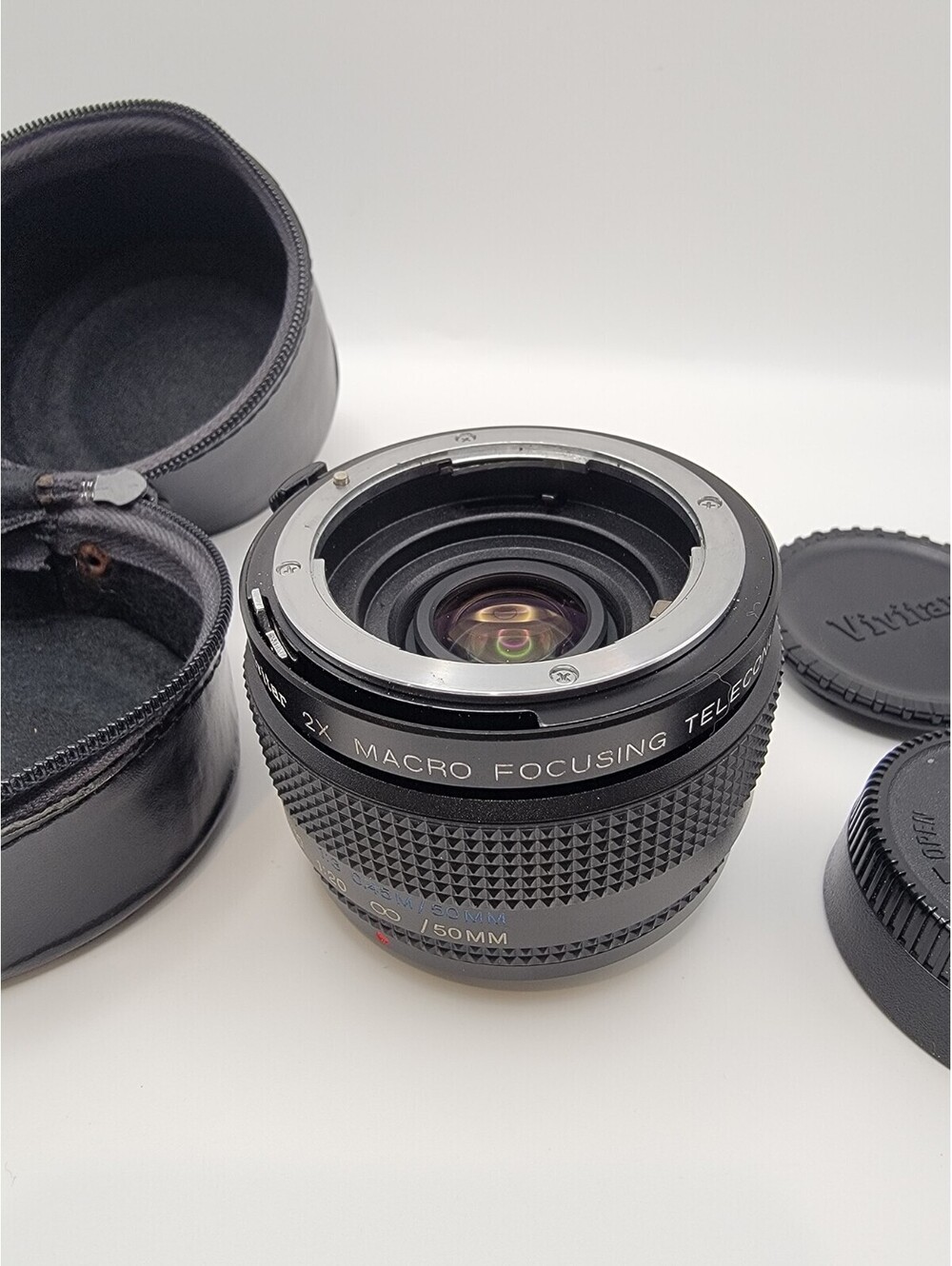 Vivitar 2X Macro Focusing Teleconverter MC N/Ai for Nikon Made In Japan w/Case